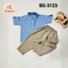 SHIRT & PANT COTTON (SKY BLUE & KHAKI)