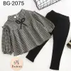 TOPS LILEN PANT COTTON (GRAY & BLACK)