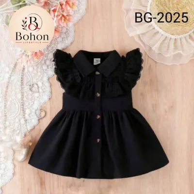 LILNE FROCK BLACK - DESIGN 02
