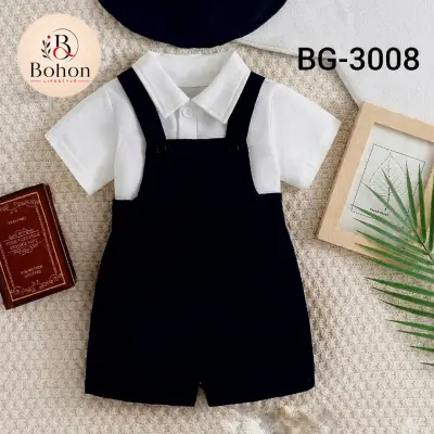 SHIRT & PANT COTTON (WHITE & BLACK) 03
