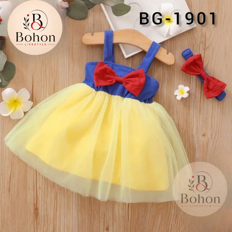 LILNE-FROCK-BLUE-YELLOW
